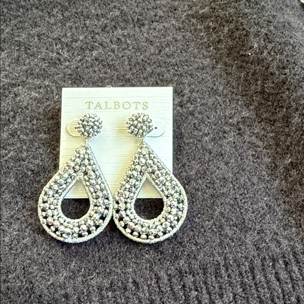 Talbots Silver beaded Earrings